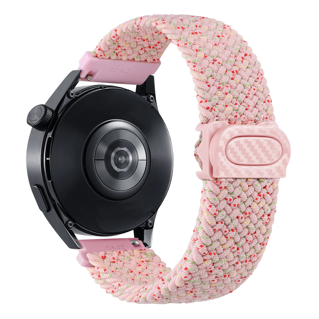 Nylon Braided Loop Watch Strap 20-22mm for Samsung Galaxy Watch & Huawei GT Series