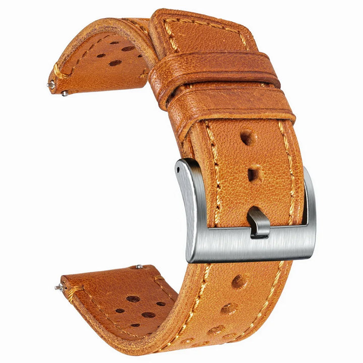 Hemsut Genuine Leather Watch Band Quick Release Italian Cowhide Rrist Straps For Man Soft Breathable 18 20 22 24mm
