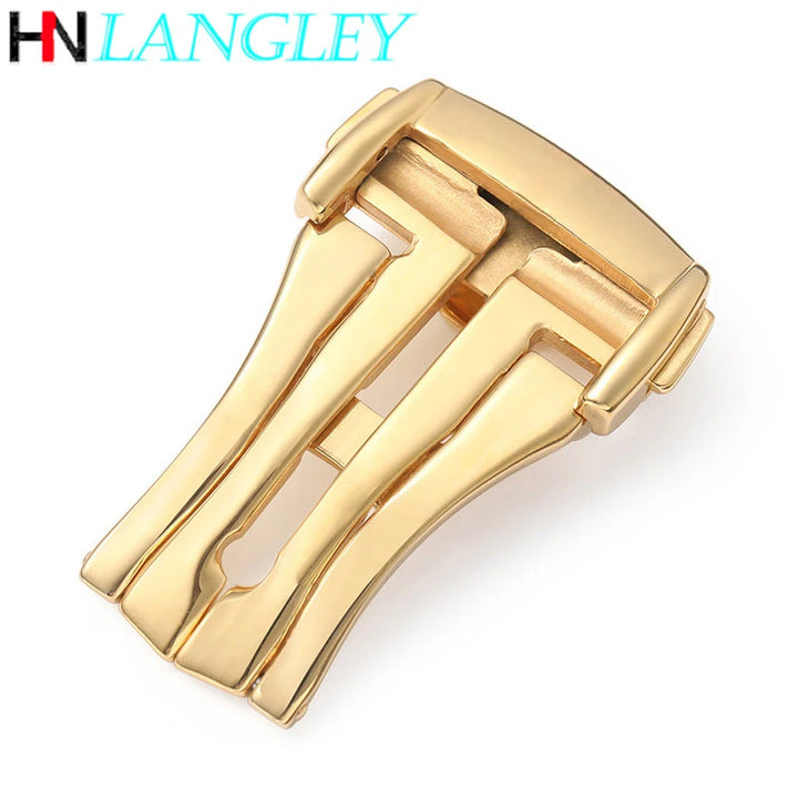 Folding Buckle for Omega Leather & Rubber Straps – 16/18/20mm, Stainless Steel
