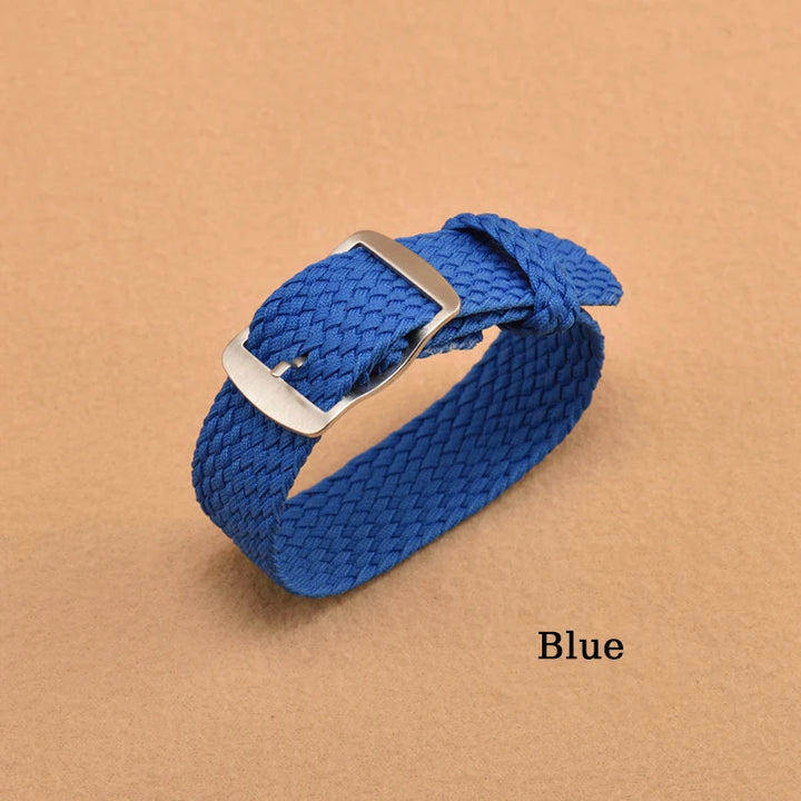 Nylon Weave Watch Strap for Perlon Watchband Wristband Women Men Bracelet Watch Accessories 14mm 16mm 18mm 20mm 22mm Sport Band