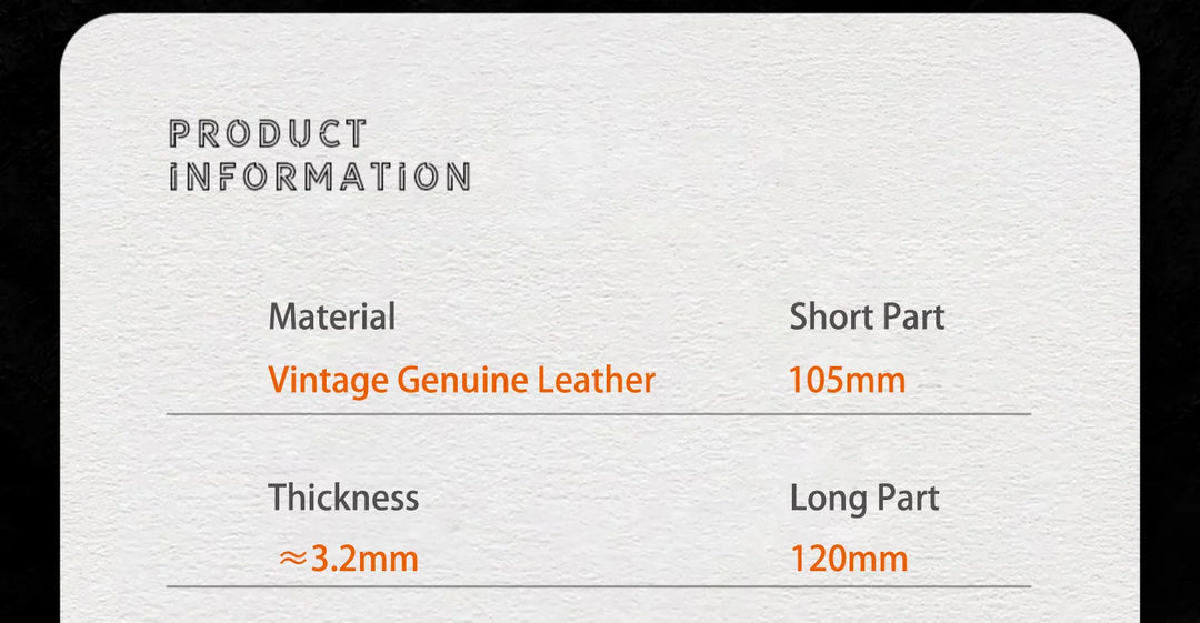Vintage Top-Grain Leather Watch Strap (18–24mm)