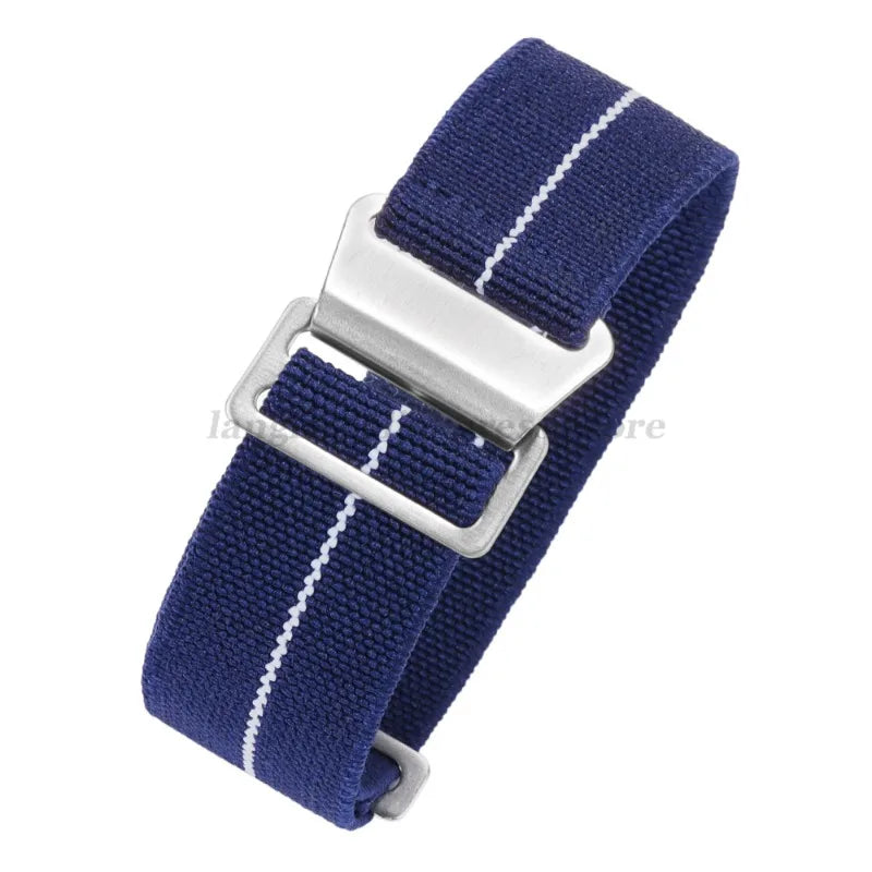 18mm 20mm 22mm Parachute Elastic Nylon Watch Strap for Omega Men Outdoors Sport Army Military Wrist Strap Bracelet Accessories