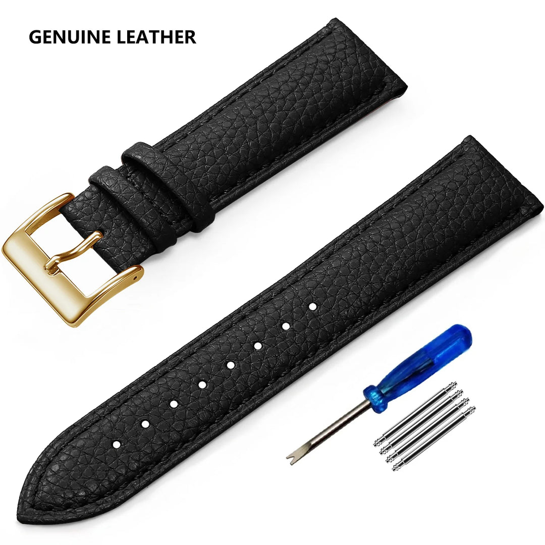 SAMCO Leather Watch Band 12–24mm (With Tool)