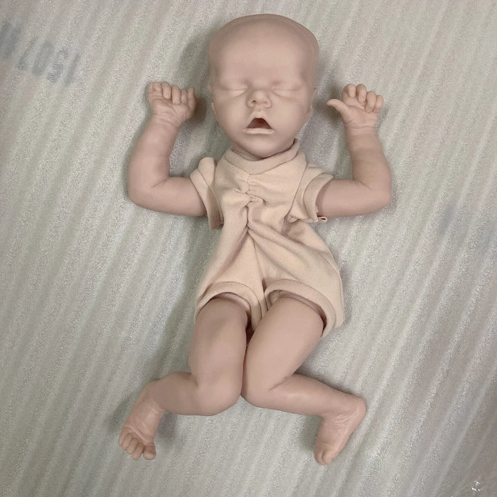 17″ Twin A Unpainted Reborn Doll Kit – Blank Vinyl Newborn DIY Mold