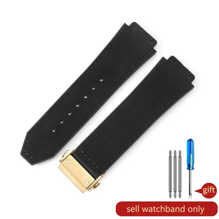 Hublot Big Bang Yuki Leather Watch Strap – Waterproof Suede, Durable