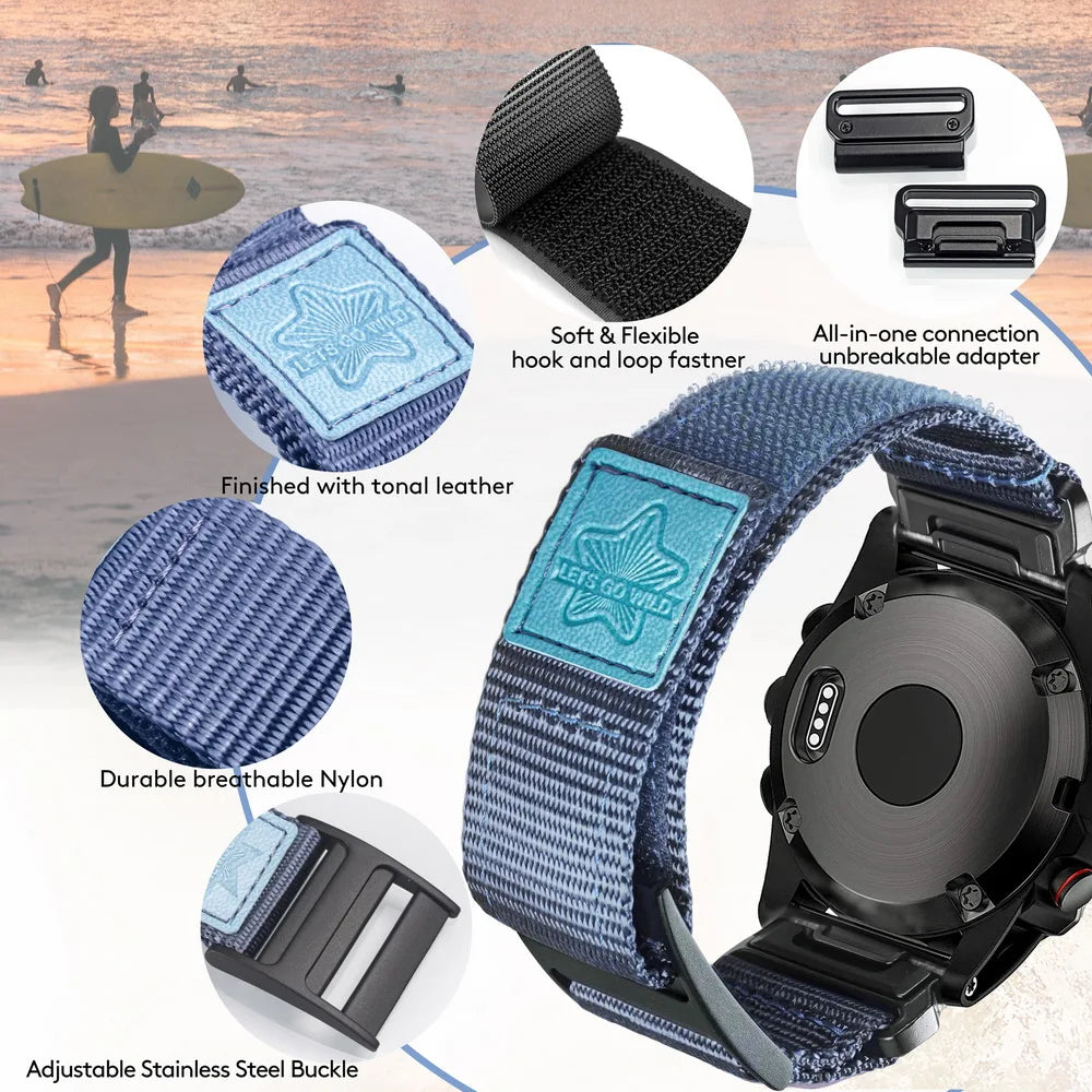 Garmin Quickfit Nylon Watch Band (20-26mm) – Fenix, Marq, Epix, Tactix