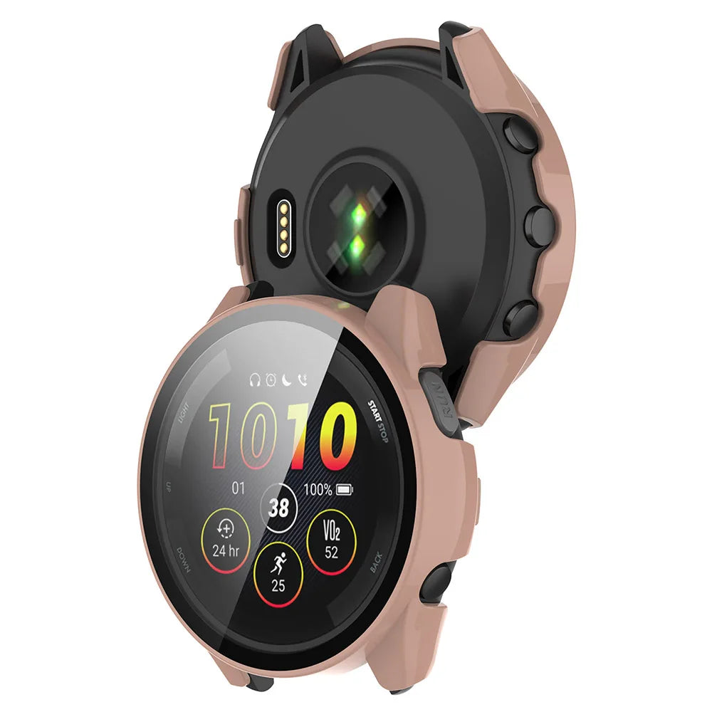 PC+Glass Full Protective Case for Garmin Forerunner 265/265S