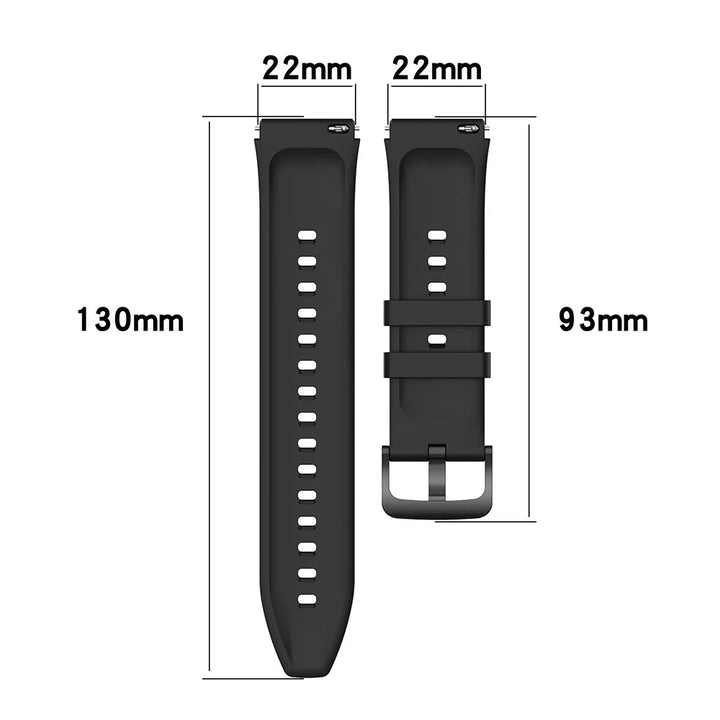 22mm Silicone Strap for Xiaomi Watch S1/S1 Active/S3/S4 & Watch Color 2