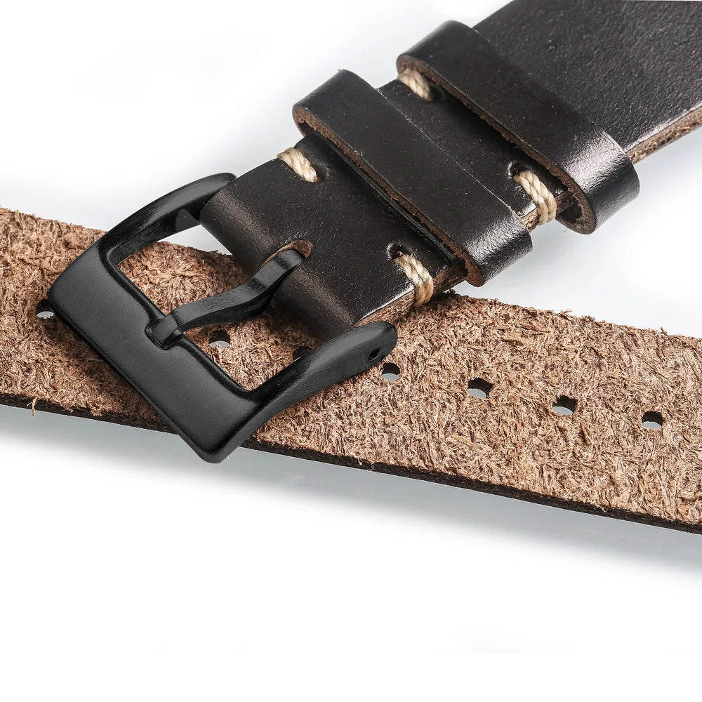 HEMSUT Compatible With Apple Watch Band Horween Leather Watch Strap For iWatch 42mm44mm45mm 38mm40mm41mm For Series7 6 5