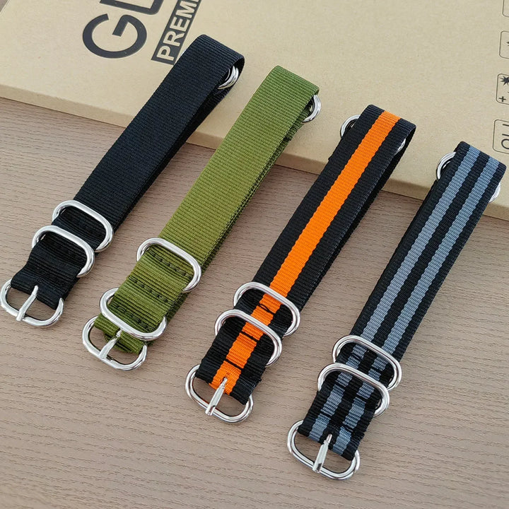 Nylon Military Watch Band 18–24mm