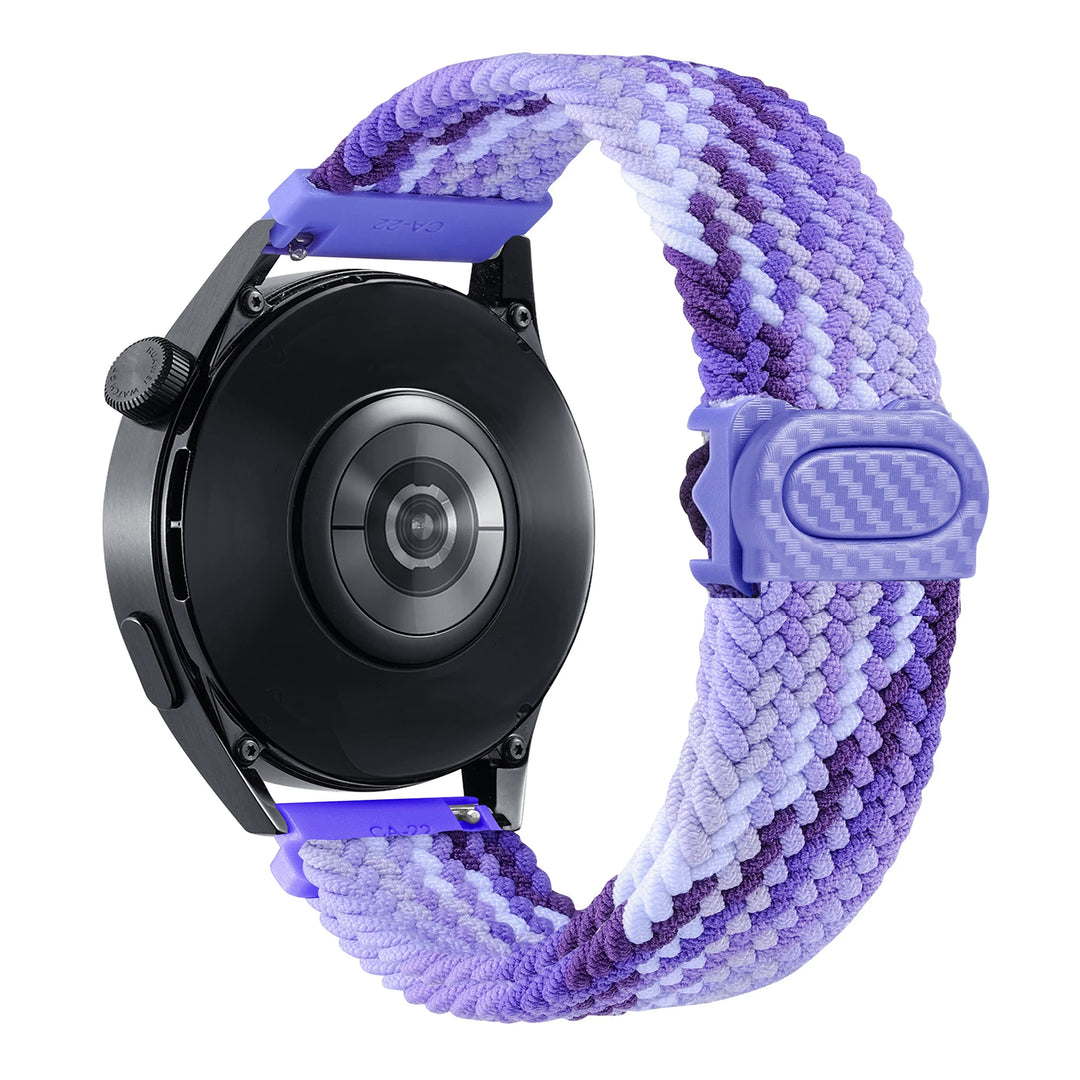 Nylon Braided Loop Watch Strap 20-22mm for Samsung Galaxy Watch & Huawei GT Series