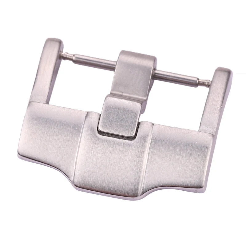 Wholesale Stainless Steel Watch Buckles – 12–28mm, 19 Styles, Silver