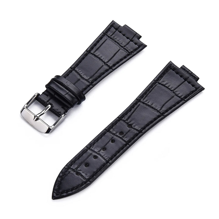 12mmCowhide Leather Strap For Tissot PRX Series Strap T137.407 T137.410 Super Player Bracelet Convex End Leather Band for Tissot