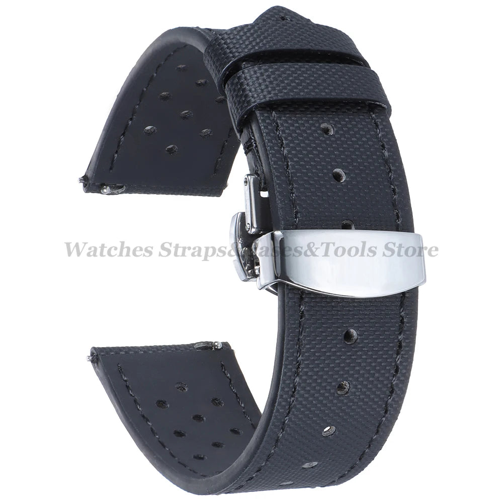 Sailcloth Nylon Watch Strap – 18-22mm