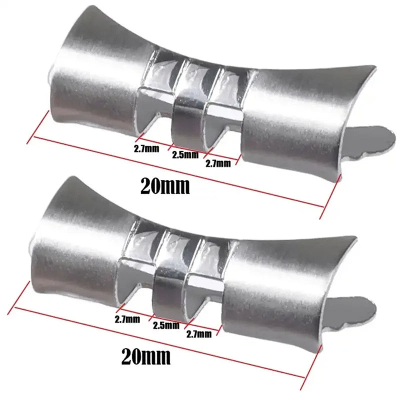 Curved Flat End Stainless Steel Link Adapter 18–22mm for Seiko SKX007/009