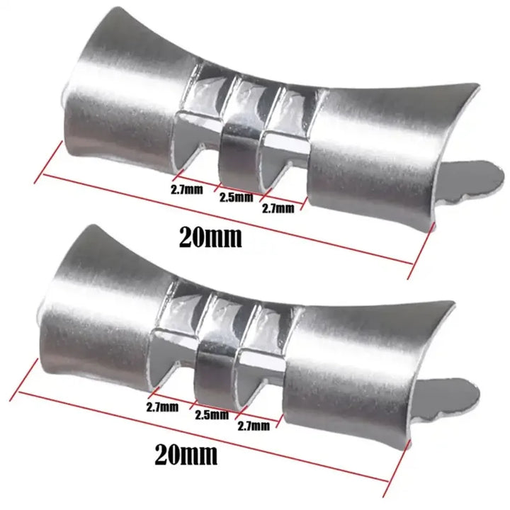 Curved Flat End Stainless Steel Link Adapter 18–22mm for Seiko SKX007/009