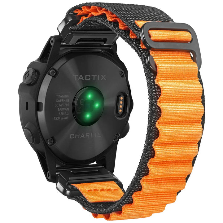 HEMSUT Nylon QuickFit Sports Strap for Garmin Fenix & Forerunner (20-26mm)