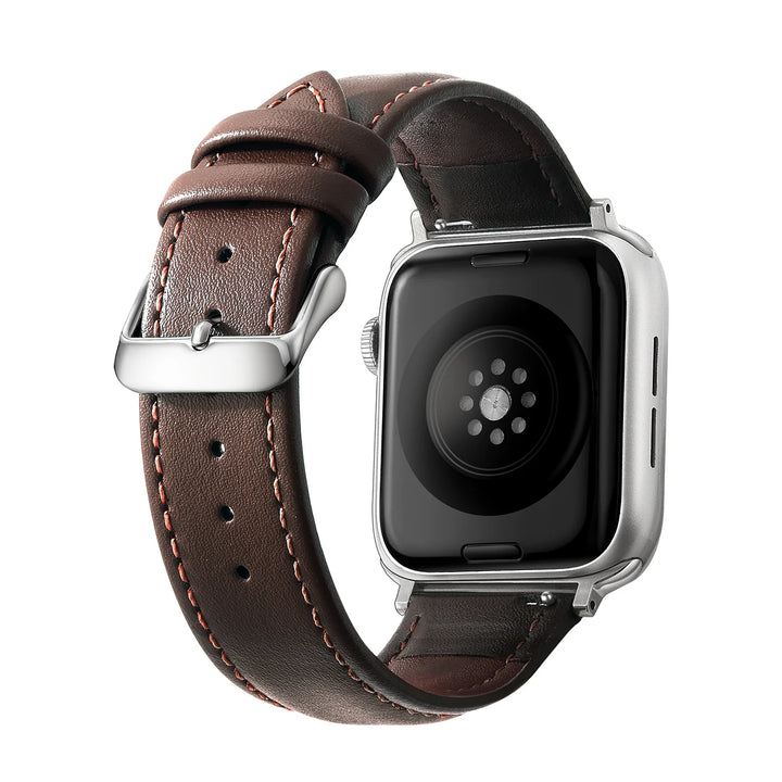 Genuine Leather Apple Watch Band 40–49mm for iWatch Series 3–8 & Ultra