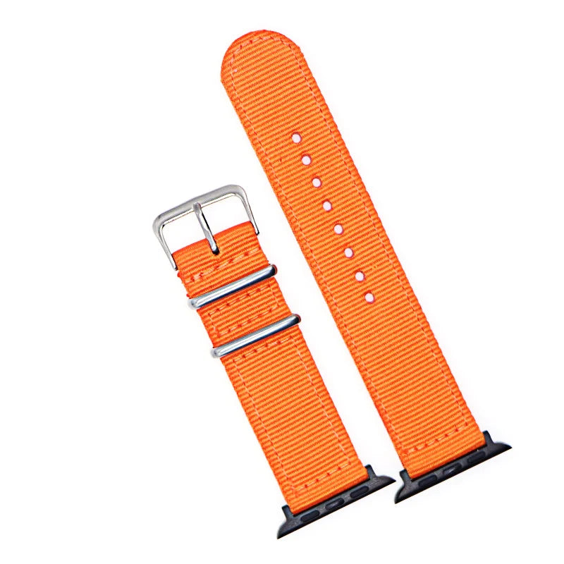 Nylon Watchband for iWatch 4 3 2 1 for Apple Watch Band 38mm 40mm Watch Strap 42mm 44mm Rainbow Wrist Bracelet