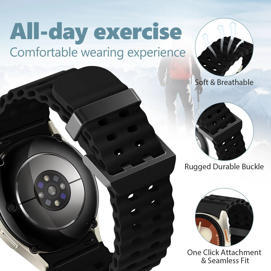 Sport Silicone Watch Band for Samsung Galaxy Watch 40-44mm