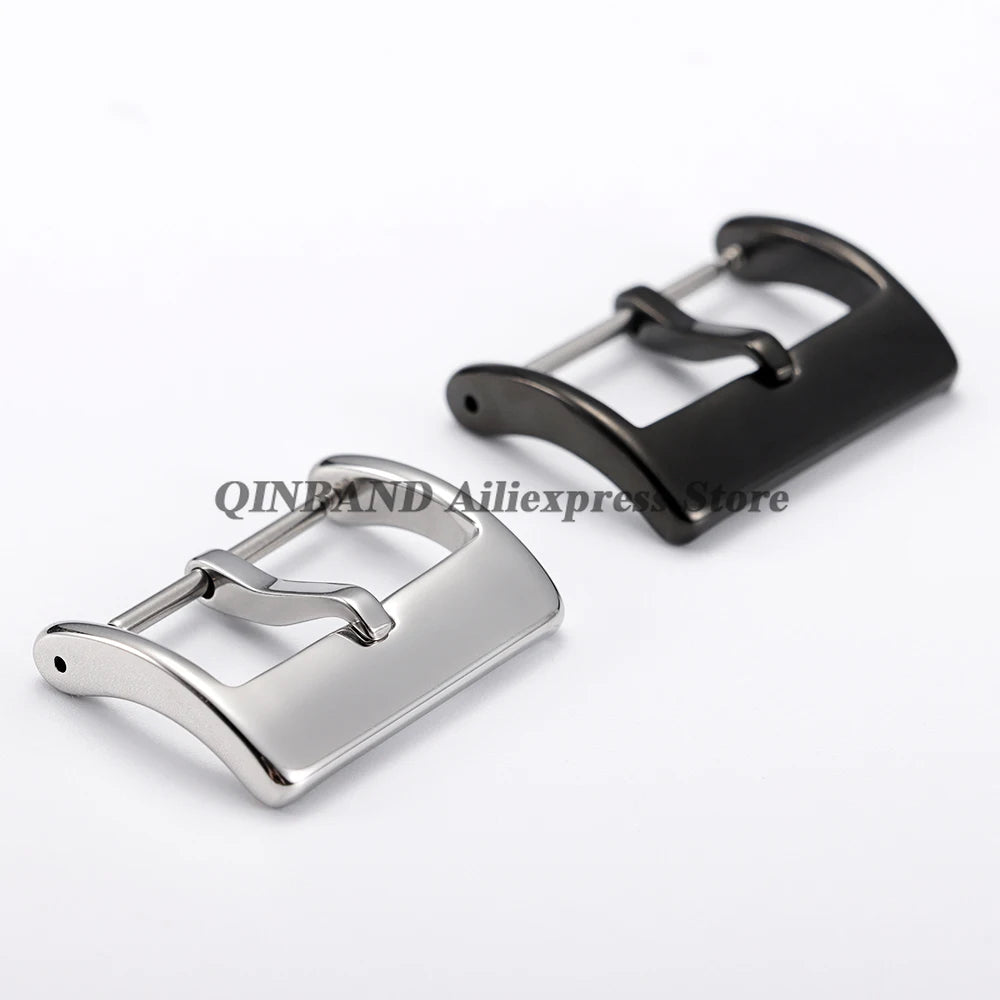 304L Stainless Steel Pin Watch Buckle 16–20mm (Matte/Polished,