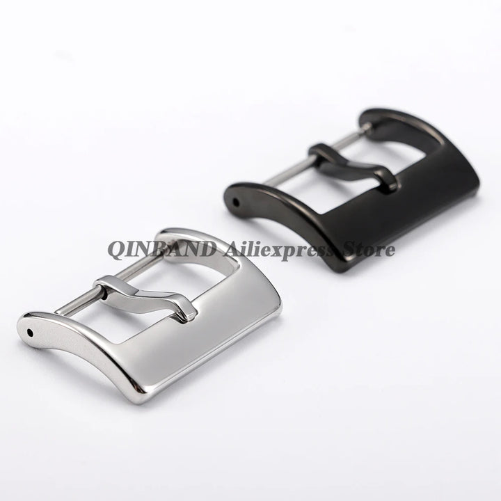 304L Stainless Steel Pin Watch Buckle 16–20mm (Matte/Polished,
