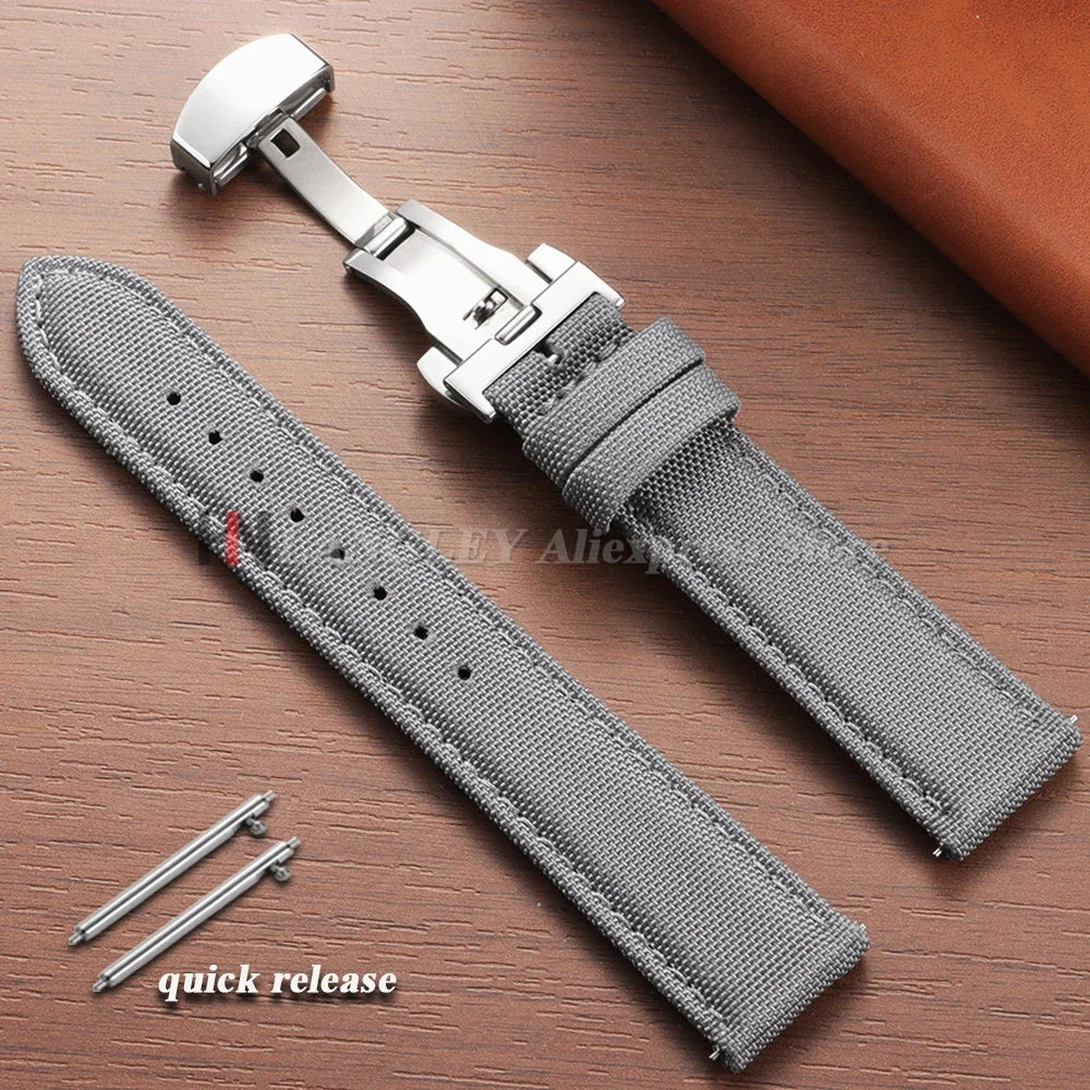 Quick Release Sailcloth Strap (20–22mm) – Military Sport