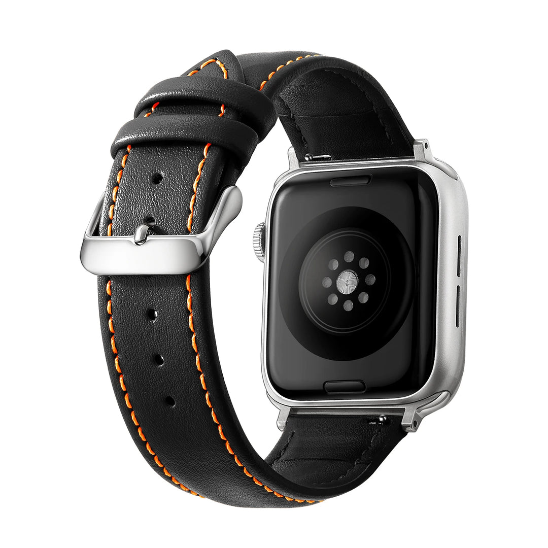 Genuine Leather Apple Watch Band 40–49mm for iWatch Series 3–8 & Ultra