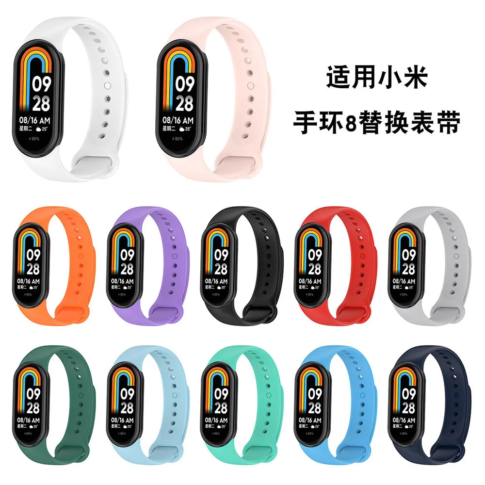 Silicone Wrist Strap for Xiaomi Mi Band 8-10