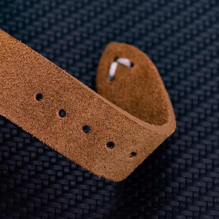 Vintage Suede Leather Watch Strap – 20-22mm Quick Release
