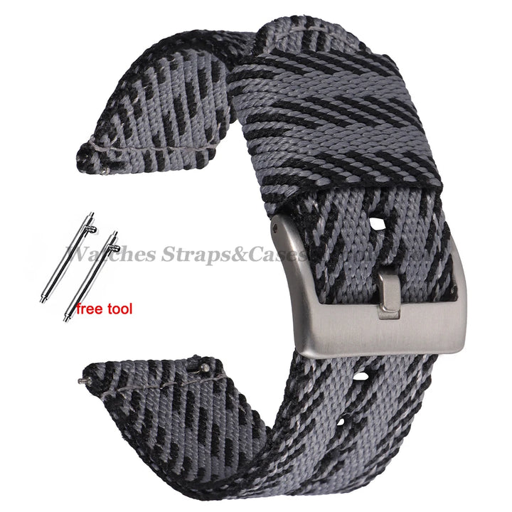 Quick Release Nylon Strap (20–22mm) – Military Style
