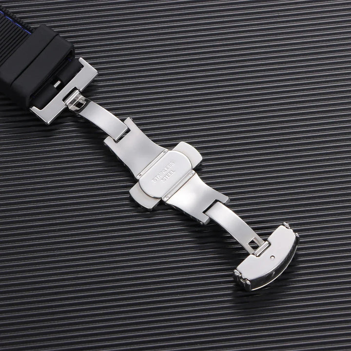 Premium Silicone Watch Strap – 20/22mm, Waterproof & Breathable, Butterfly