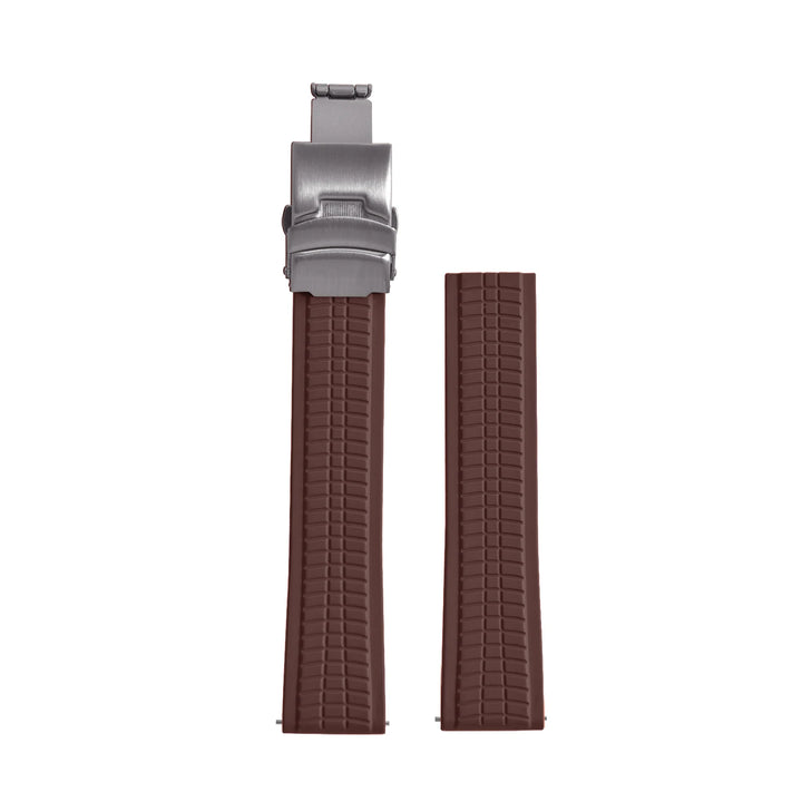 NATOBELT CTS FKM Rubber Watch Strap – 20–24mm Quick Release Butterfly Buckle for Patek Philippe