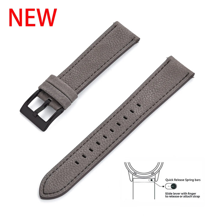 JUELONG Premium Grade Leather Watch Strap 20mm 22mm Quick Release Leather Watchbands For Wristband Watch Accessories