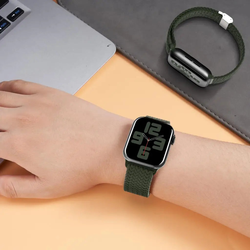 Strap For Apple watch band 46mm 45mm 44mm 49mm 40mm 41mm 42mm Braided loop correa bracelet iWatch series 10 8 9 7 5 se 6 4 Ultra