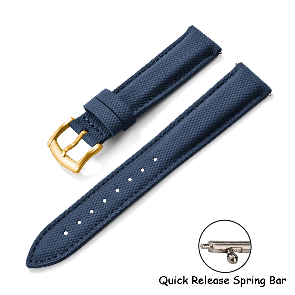 Quality Sailcloth Watch Strap18/19/20/22mm Quick Release Leather Band Waterproof Sailcloth Bracelet for Omega Seiko Cartier Belt