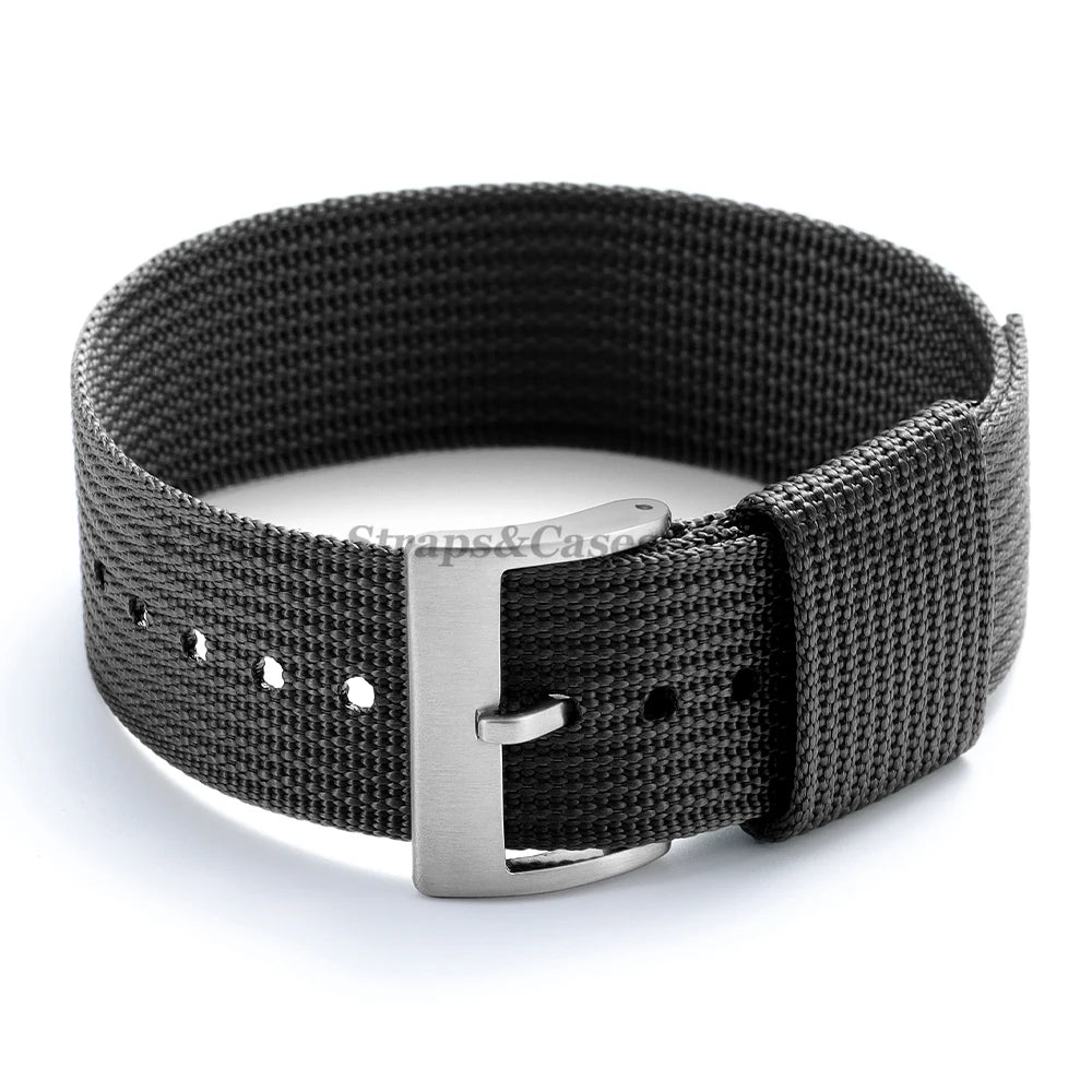 Nylon Watch Strap (18–22mm) – Breathable Sport Canvas