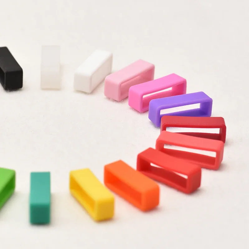 4pcs Silicone Strap Rings 12–26mm (Waterproof Rubber Watch Band Keepers)