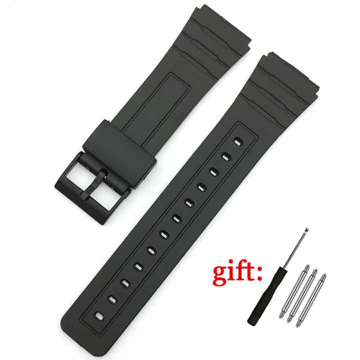 Silicone Sport Watch Strap for Casio – 12–22mm, Unisex Rubber Band