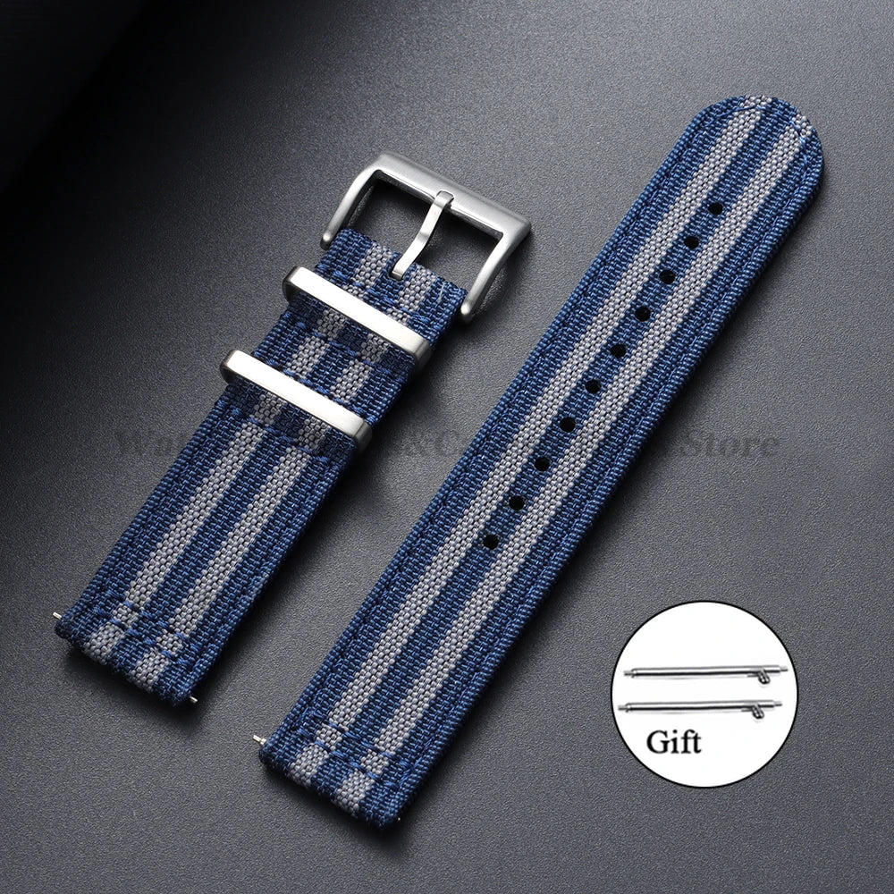 Soft Nylon Strap (20–22mm) – Quick Release Sport