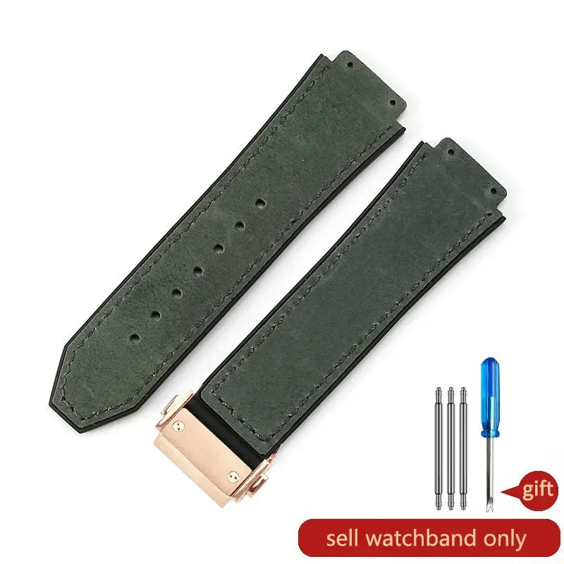 Hublot Big Bang Yuki Leather Watch Strap – Waterproof Suede, Durable