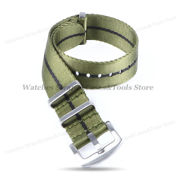 18mm 20mm 22mm Soft Nylon Watchband Bracelet Army Military Men Sport Strap for Omega 007 for Seamaster 300 Replacement Wristband