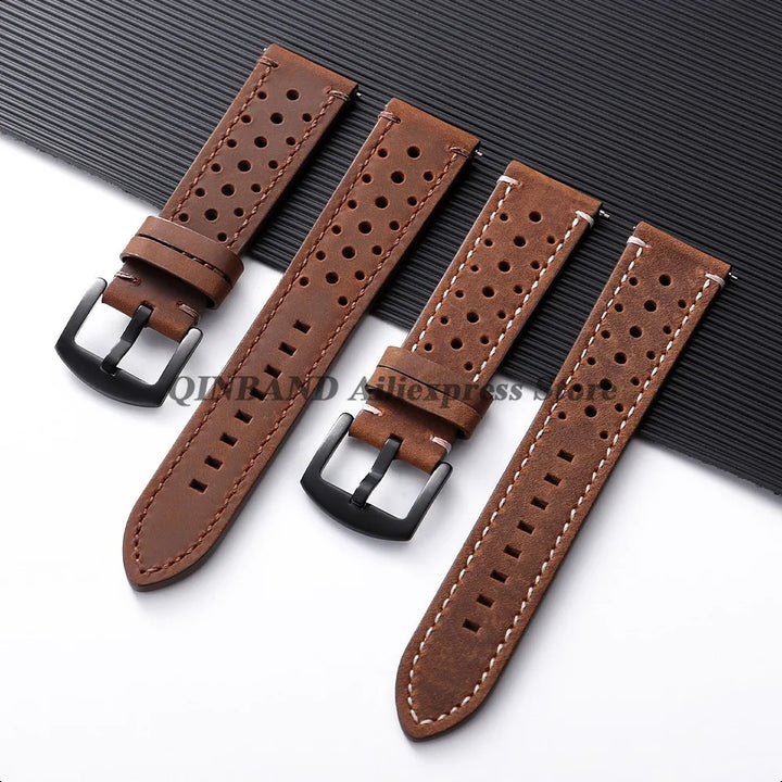 Soft Cowhide Leather Watch Band 18–24mm for Huawei Watch GT4/GT5