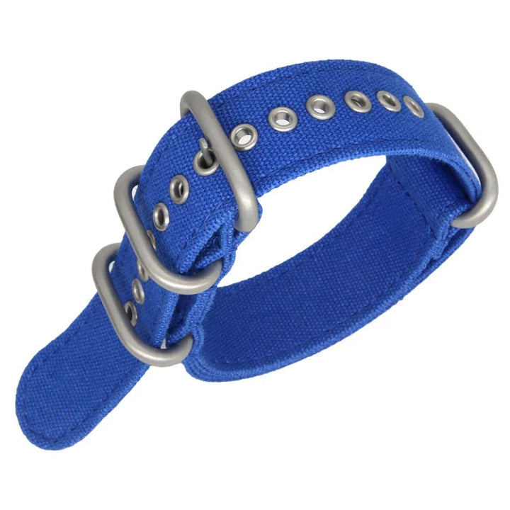 Nylon Canvas Watch Strap with Ring Buckle (18/20/22mm)