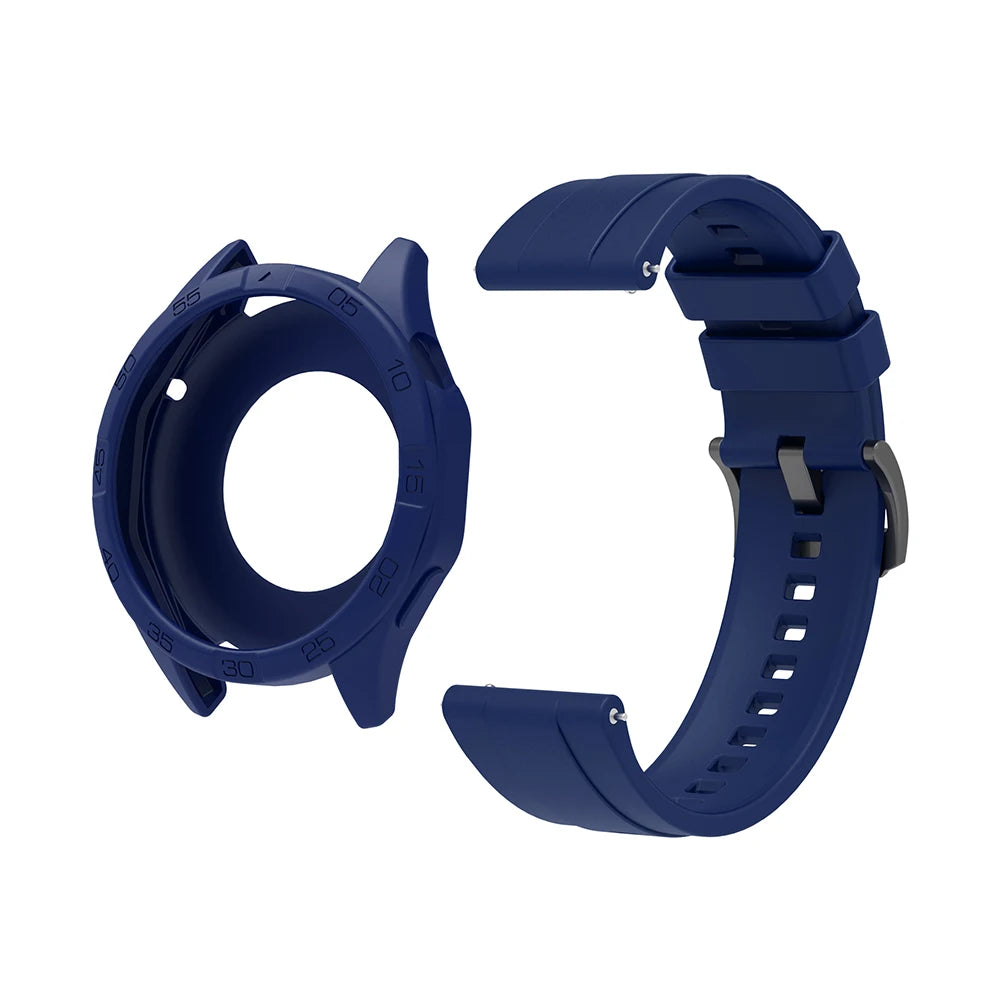 Silicone Strap & Protective Case for Huawei Watch GT4/GT5/GT6 – 46mm
