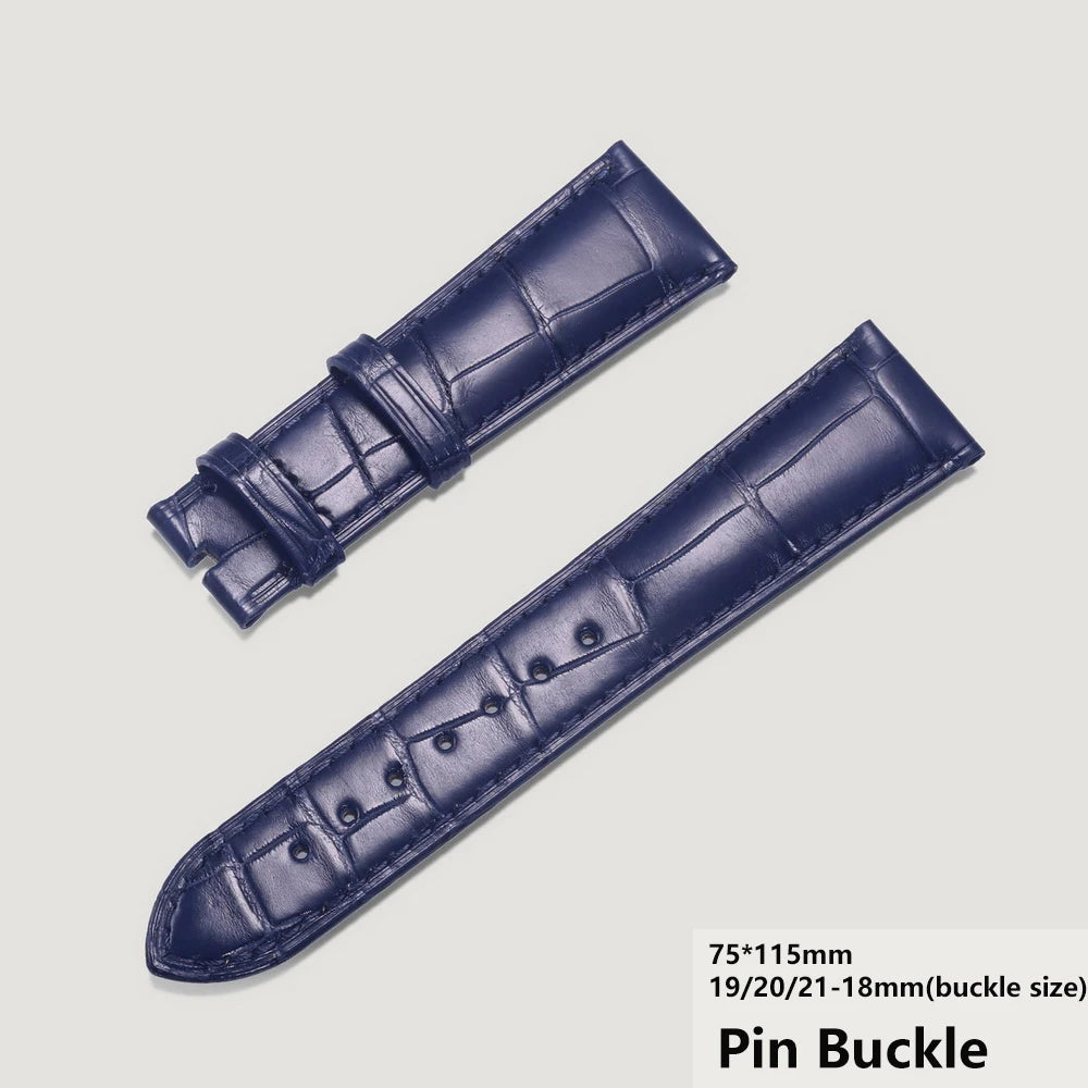 Alligator Leather Watch Bands For OMEGA Wrist Straps  HandMade Crocodile Bracelet  Replacement 19mm 20mm 21mm