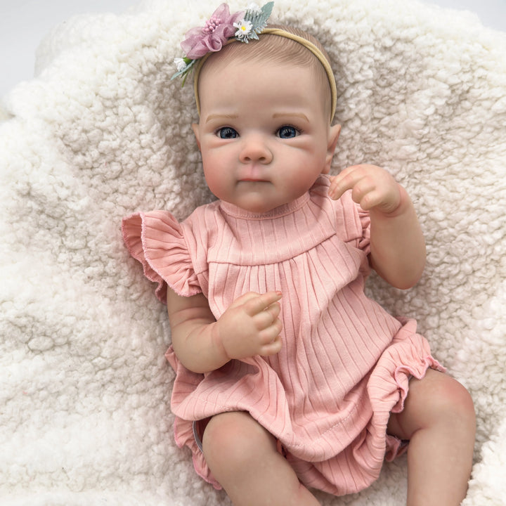 19″ Bettie Full‑Body Collectible Reborn Baby Doll – Waterproof with Hand‑Painted Hair