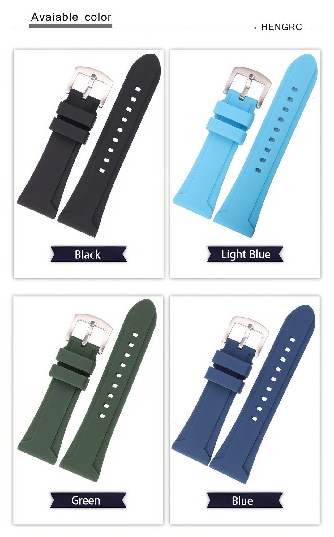 Silicone Watchband Bracelet For Galaxy Watch 4 Strap 22mm 24mm 26mm Women Men Soft Rubber Smart Watch Band Accessories