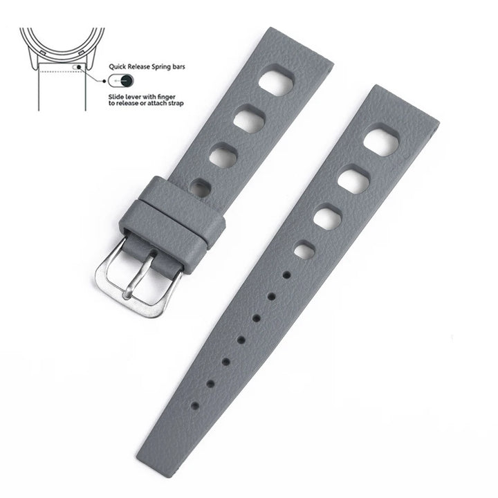 New Design FPM/FKM Tropical Watch Strap 20mm 22mm Quick Release Rubber Watchbands For Omega Tudor S-eiko Watches Accessories