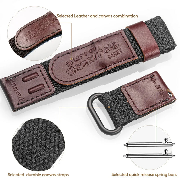 HEMSUT Nylon Quick-Release Watch Strap – 20/22mm for Samsung Galaxy